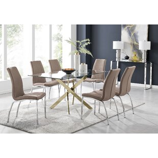 Rectangular Seats 6 Kitchen Dining Room Sets You ll Love Wayfair